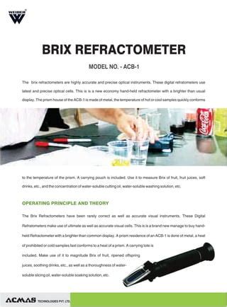 hand refractometer principle|hand held brix refractometer.